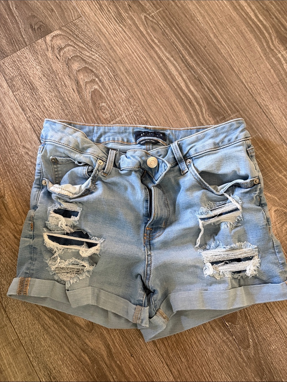 Aeropostale Distressed Denim Shorts size 12
